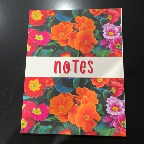 SET: THREE PAPER NOTEBOOKS/ JOURNALS FLOWERS: Personal Journal, NOTES, Red 🌹 - Picture 6 of 10